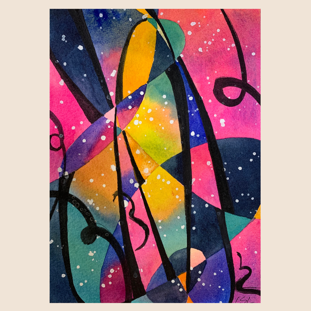 Art Card - Abstract 2 Spirit of Emma, pack of 3