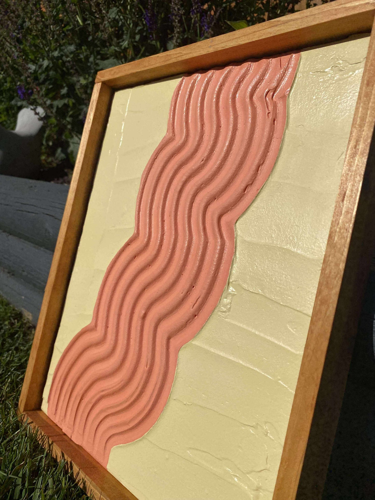 Textured Wall Hanging - apricot butter - 1 piece