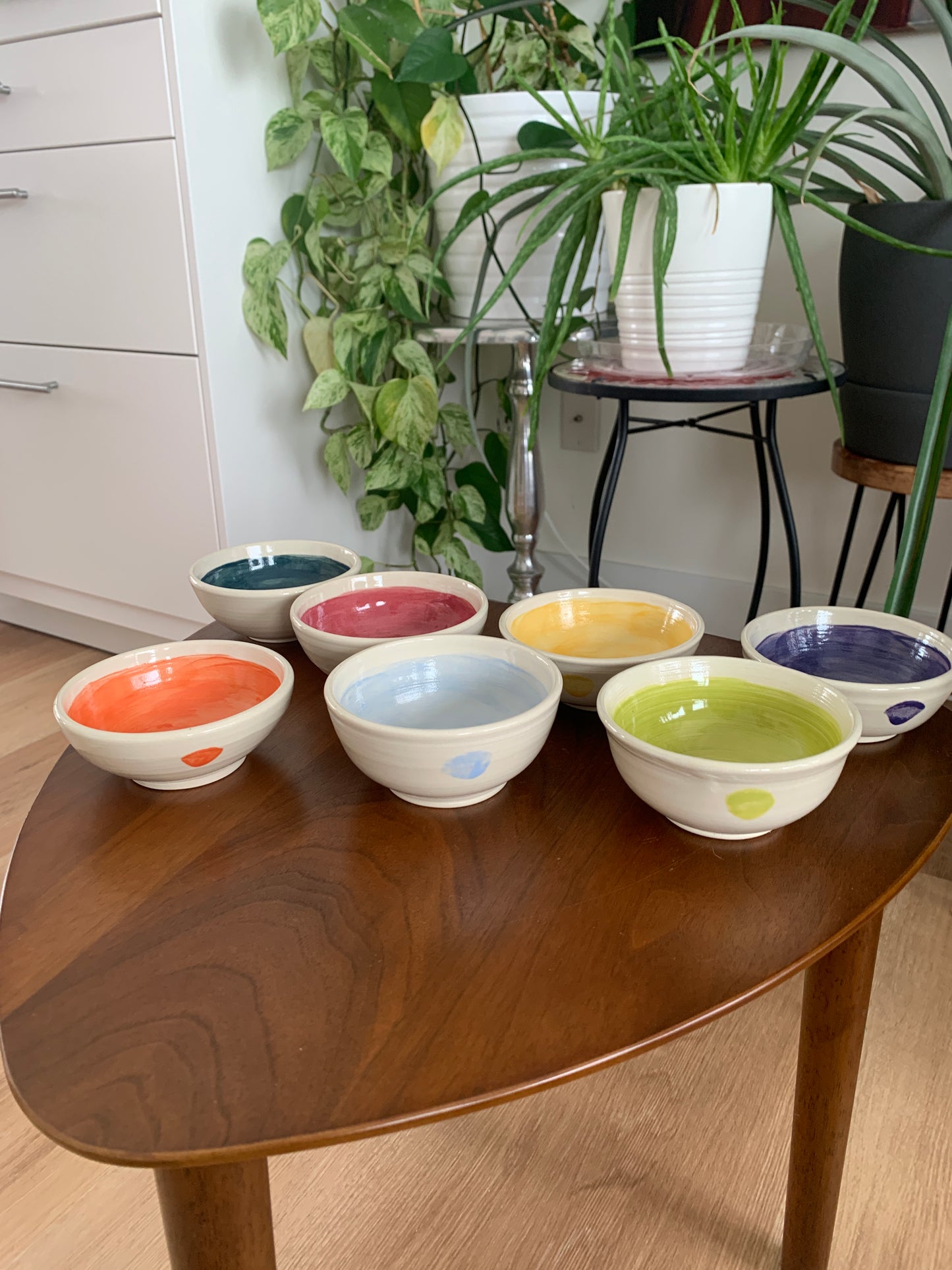 Colourful bowl set of 7