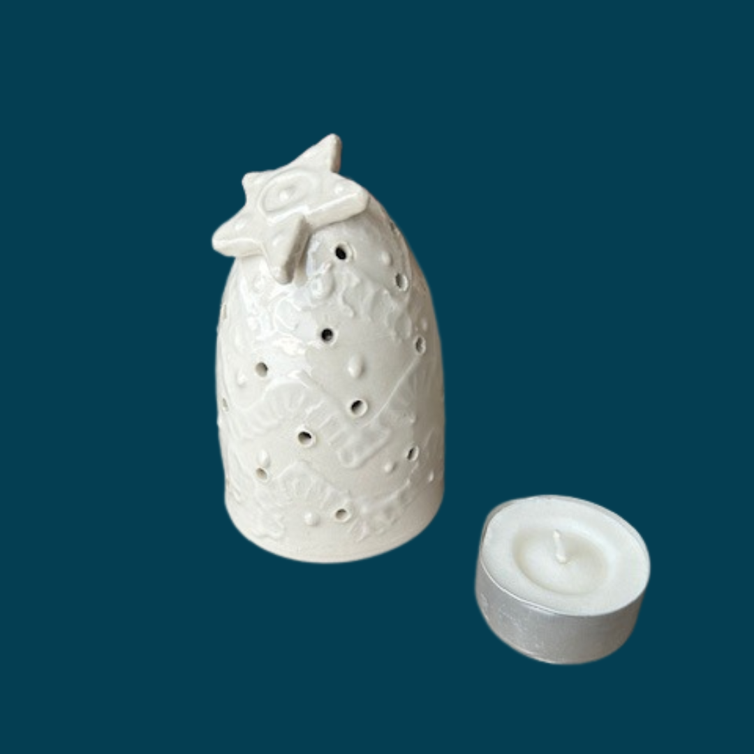 Stoneware Christmas tree, medium