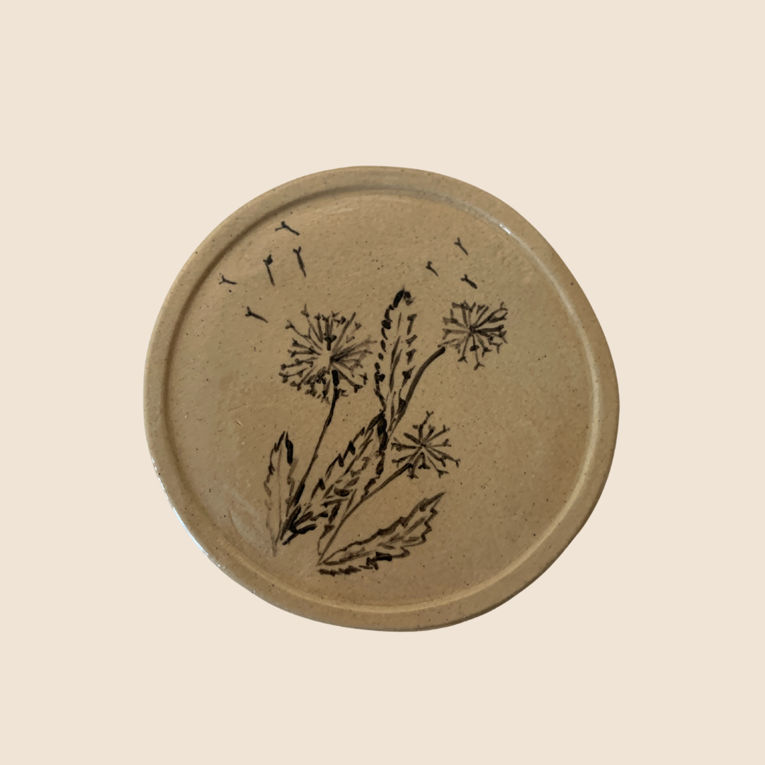 Set of 6 floral motif coasters