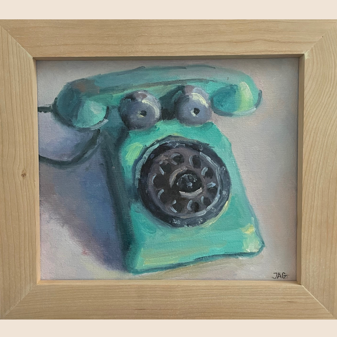 Telephone oil painting