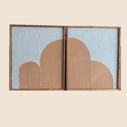 Textured Wall Hanging - 2 piece