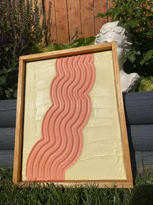 Textured Wall Hanging - apricot butter - 1 piece