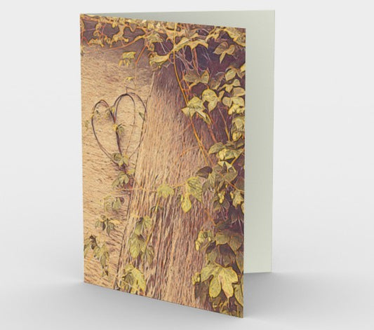 Art Card 5x7 Heart Vines, individual
